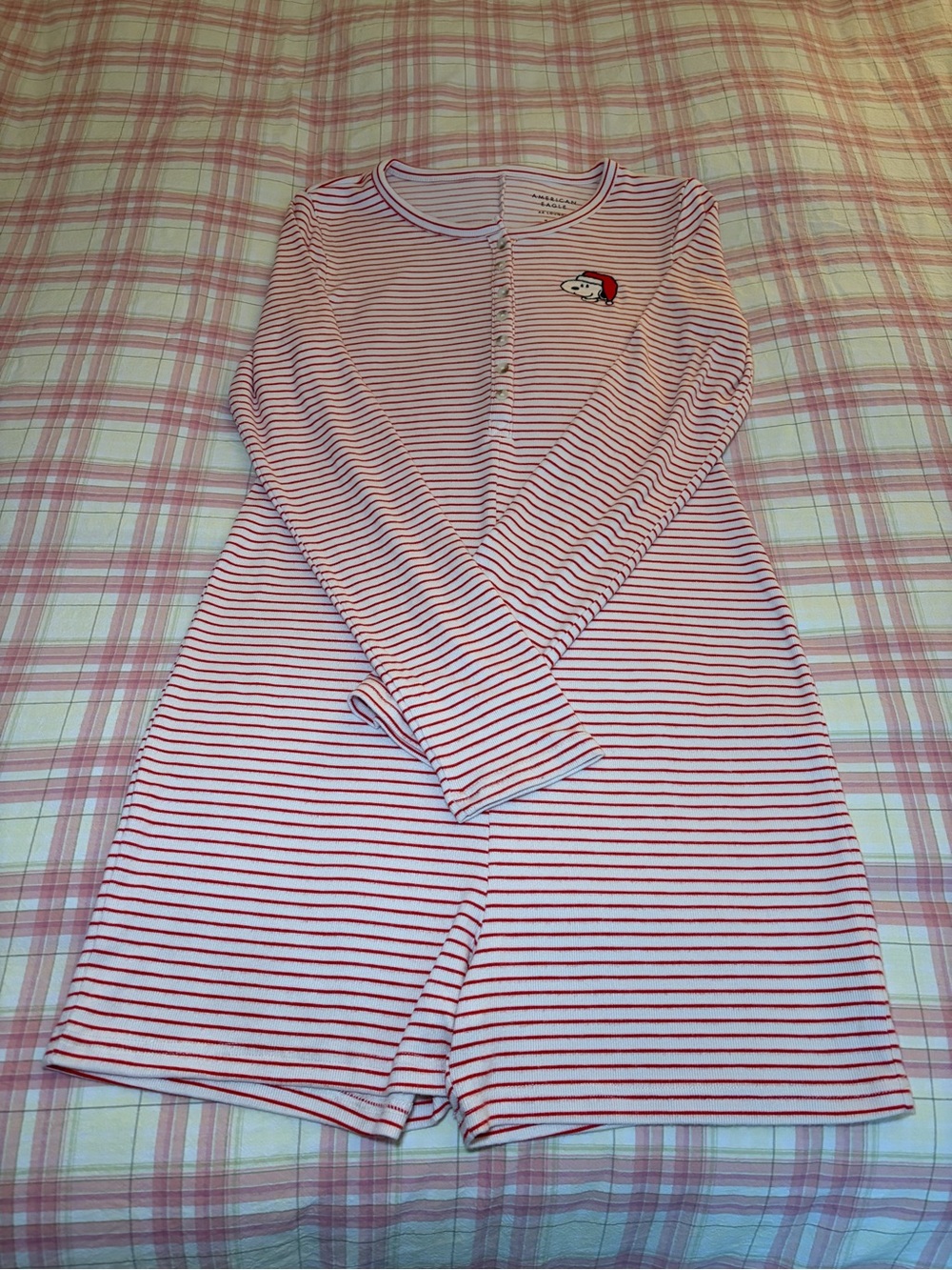 American Eagle Christmas Sleep Romper